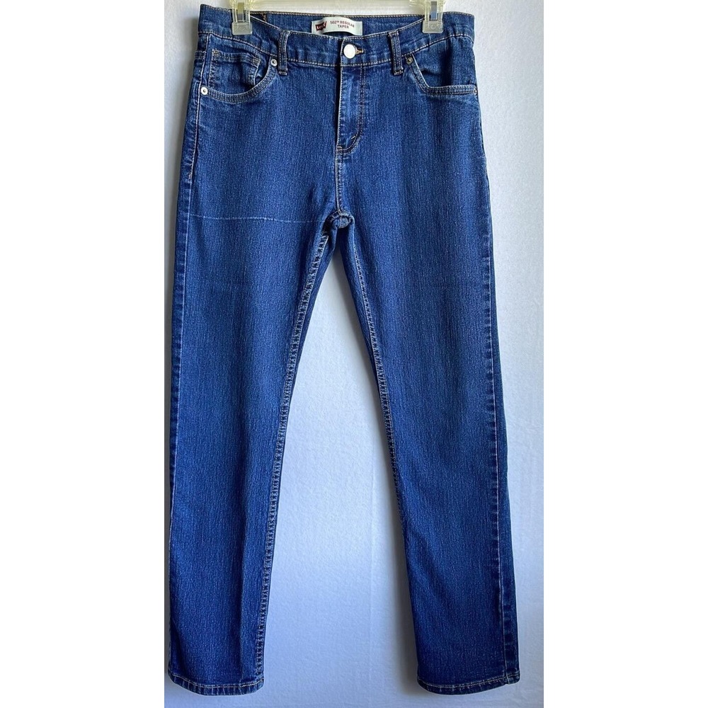 Levis 502 Jeans Boys 18  29x29 Regular Tapered  Medium‎ Blue Denim